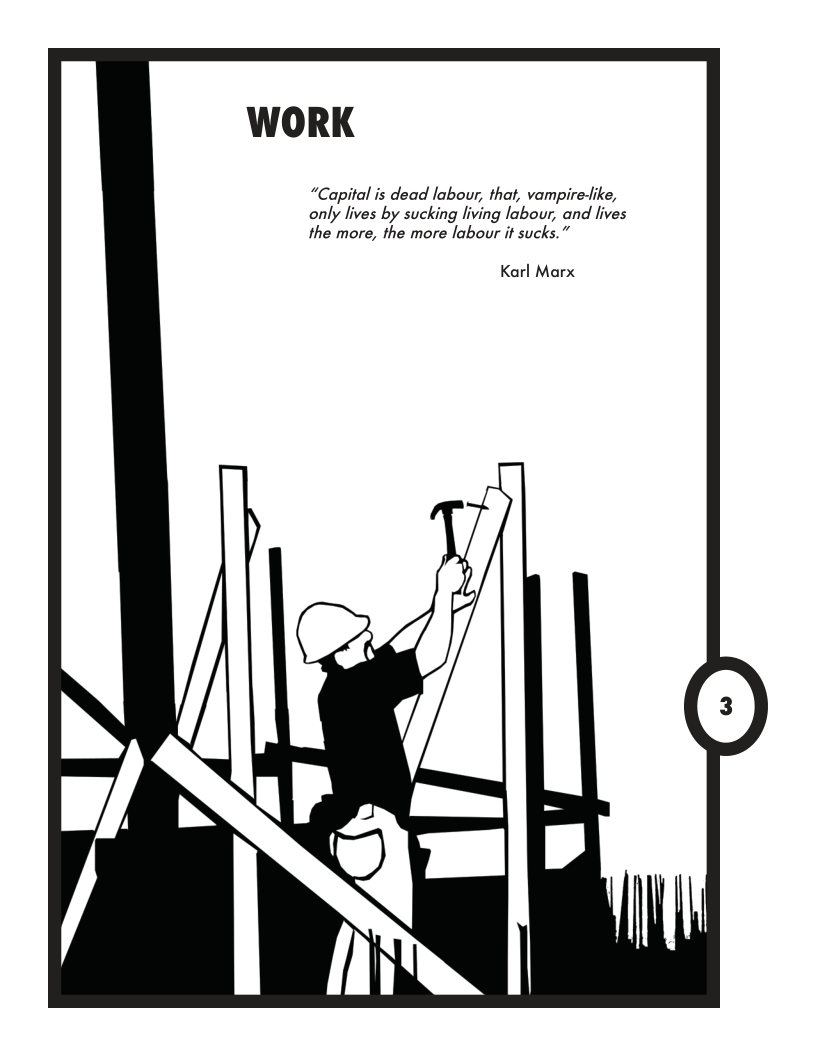 WORK “Capital is dead labour, that, vampire-like, only lives by sucking living labour, and lives the more, the more labour it sucks.” Karl Marx